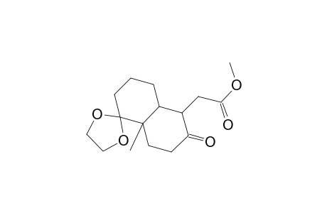 3',4',4'a,5',8',8'a-Hexahydro-5'-methoxycarbonylmethyl-8'a-methylspiro[1,3-dioxolane-2,1'(2'H)-naphthalen]-6'(7'H)-one