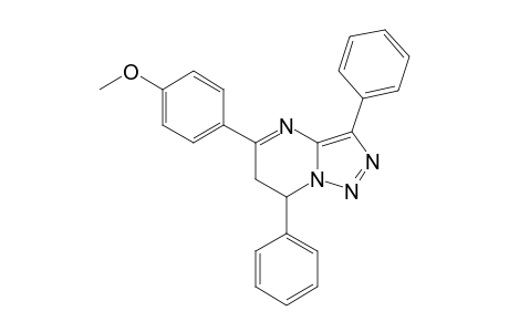 6,7-DIHYDRO-5-(4-METHOXYPHENYL)-3,7-DIPHENYL-(1,2,3)-TRIAZOLO-[1,5-A]-PYRIMIDINE