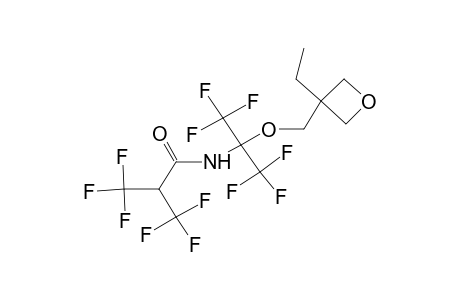 2-(3-ethyl-3-oxetanyl)methyloxy-2-(2-hydrohexafluoroisobutanoylamido)-1,1,1,3,3,3-hexafluoropropane
