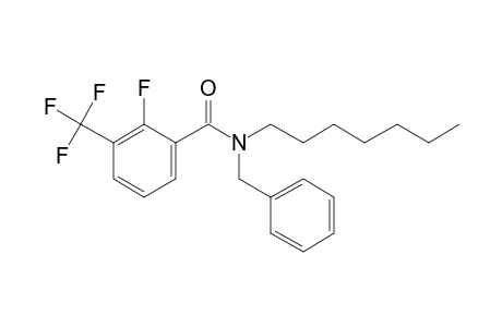 Benzamide, 2-fluoro-3-trifluoromethyl-N-benzyl-N-heptyl-