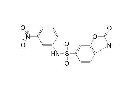 3-Methyl-2-oxo-2,3-dihydro-benzooxazole-6-sulfonic acid (3-nitro-phenyl)-amide