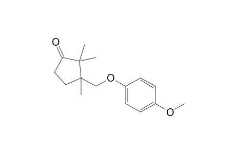 3-[(4-methoxyphenoxy)methyl]-2,2,3-trimethyl-1-cyclopentanone