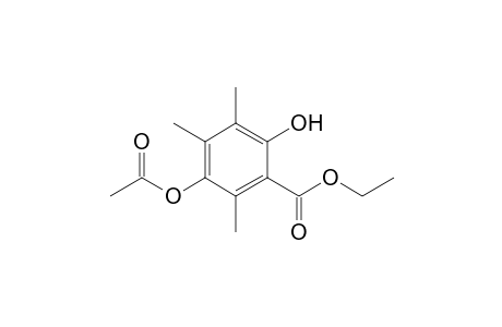 Ethyl 5-Acetoxy-2-hydroxy-3,4,6-trimethylbenzoate