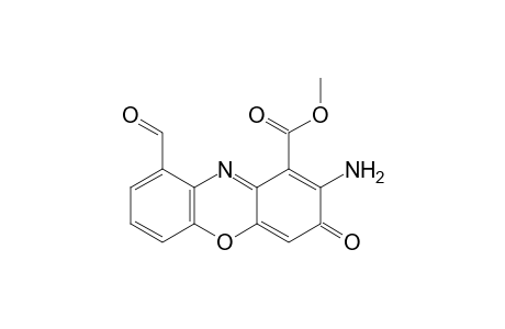 2-Amino-9-formyl-1-(methoxycarbonyl)-phenoxazone