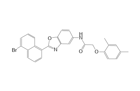 N-[2-(5-bromo-1-naphthyl)-1,3-benzoxazol-5-yl]-2-(2,4-dimethylphenoxy)acetamide
