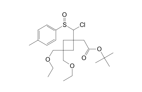 tert-Butyl {1-[chloro(p-tolylsulfinyl)methyl]-3,3-bis(ethoxymethyl)cyclobutyl}acetate