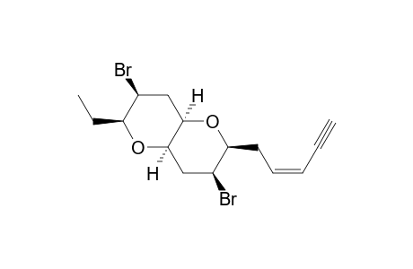 (2S,3S,4aR,6S,7S,8aR)-3,7-bis(bromanyl)-6-ethyl-2-[(Z)-pent-2-en-4-ynyl]-2,3,4,4a,6,7,8,8a-octahydropyrano[3,2-b]pyran
