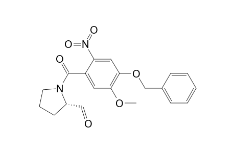 (2S)-N-(4-Benzyloxy-5-methoxy-2-nitrobenzoyl)pyrrolidine-2-carboxyaldehyde