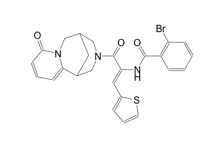 2-bromo-N-[(Z)-1-[(6-oxo-7,11-diazatricyclo[7.3.1.0~2,7~]trideca-2,4-dien-11-yl)carbonyl]-2-(2-thienyl)ethenyl]benzamide