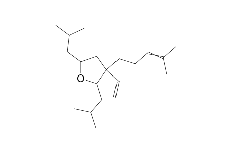 3-Ethenyl-3-(4-methyl-3-pentenyl)-2,5-bis(2-methylpropyl)tetrahydrofuran