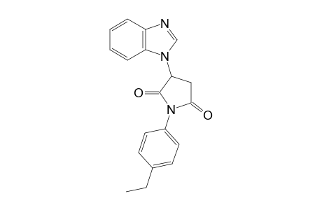 2-(1-benzimidazolyl)-N-(p-ethylphenyl)succinimide