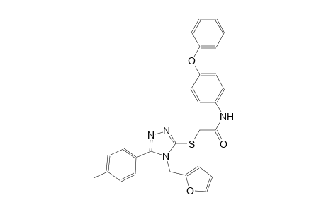 2-{[4-(2-furylmethyl)-5-(4-methylphenyl)-4H-1,2,4-triazol-3-yl]sulfanyl}-N-(4-phenoxyphenyl)acetamide
