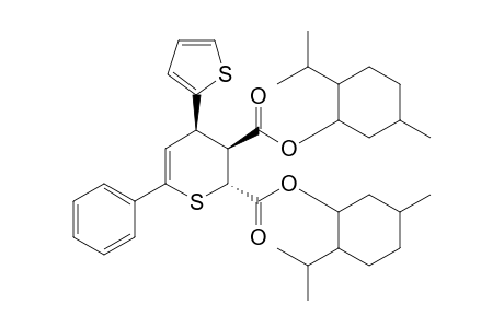 Di-(-)-Menthyl (2R,3S,4S)-6-phenyl-4-(2-thienyl)-3,4-dihydro-2H-thiopyran-2,3-dicarboxylate