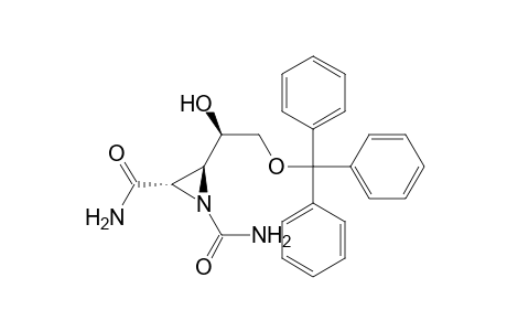 1,2-Aziridinedicarboxamide, 3-[1-hydroxy-2-(triphenylmethoxy)ethyl]-, [2.alpha.,3.alpha.(R*)]-(.+-.)-