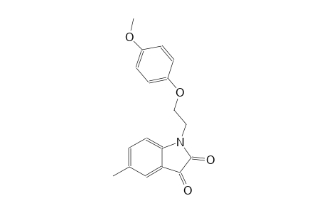 1H-indole-2,3-dione, 1-[2-(4-methoxyphenoxy)ethyl]-5-methyl-