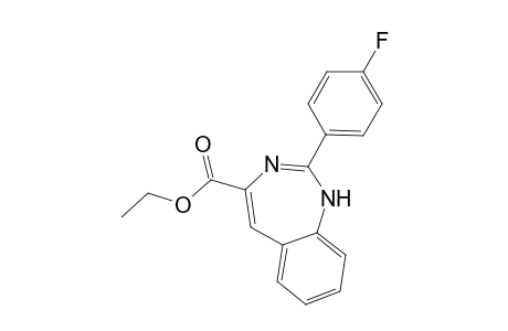 2-(4-fluorophenyl)-3H-1,3-benzodiazepine-4-carboxylic acid ethyl ester