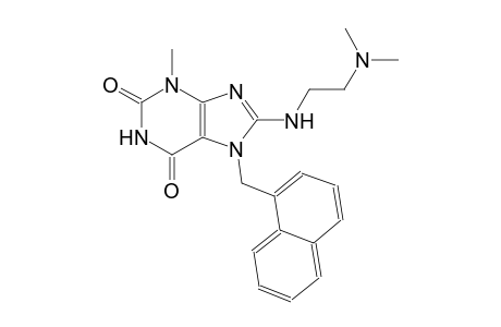8-{[2-(dimethylamino)ethyl]amino}-3-methyl-7-(1-naphthylmethyl)-3,7-dihydro-1H-purine-2,6-dione