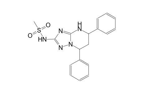 N-(5,7-diphenyl-4,5,6,7-tetrahydro[1,2,4]triazolo[1,5-a]pyrimidin-2-yl)methanesulfonamide