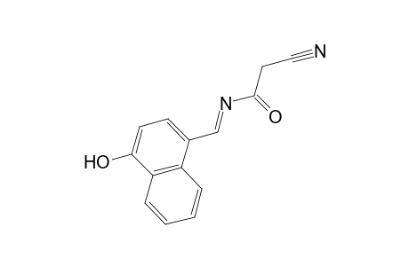 2-Cyano-N-[(4-hydroxy-1-naphthyl)methylidene]acetamide