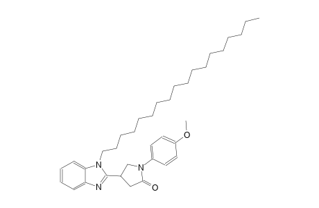 1-(4-methoxyphenyl)-4-(1-octadecyl-1H-benzimidazol-2-yl)-2-pyrrolidinone