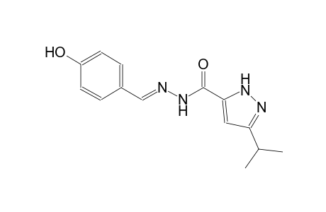1H-pyrazole-5-carboxylic acid, 3-(1-methylethyl)-, 2-[(E)-(4-hydroxyphenyl)methylidene]hydrazide