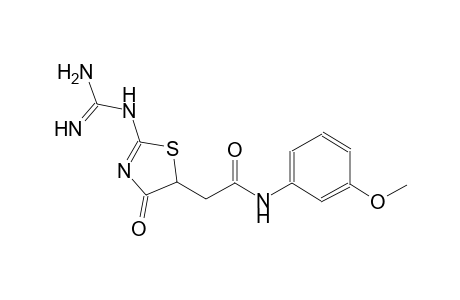 5-thiazoleacetamide, 2-[(aminoiminomethyl)amino]-4,5-dihydro-N-(3-methoxyphenyl)-4-oxo-