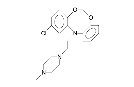 2-Chloro-12-(2-(4-methyl-piperazinyl)-ethyl)-12H-dibenzo(D,G)(1,3,6)dioxazocine