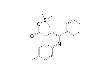 6-Methyl-2-phenyl-4-quinolinecarboxylic acid, tms derivative