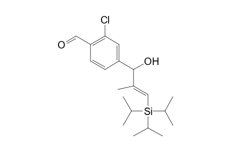 (E)-1-(3-Chloro-4-formylphenyl)-2-methyl-3-triisopropylsilyl-2-propen-1-ol