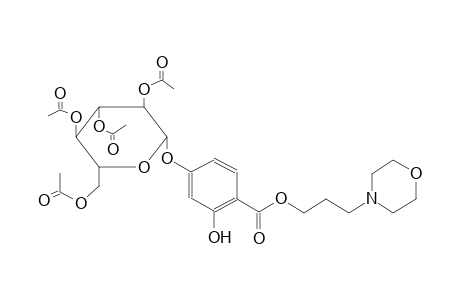 benzoic acid, 2-hydroxy-4-[(2,3,4,6-tetra-O-acetylhexopyranosyl)oxy]-, 3-(4-morpholinyl)propyl ester