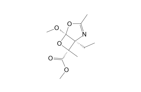 1-ETHYL-5-METHOXY-3,7-DIMETHYL-4,6-DIOXA-2-AZABICYCLO-[3.2.0]-HEPT-2-ENE-7-CARBOXYLIC-ACID-METHYLESTER