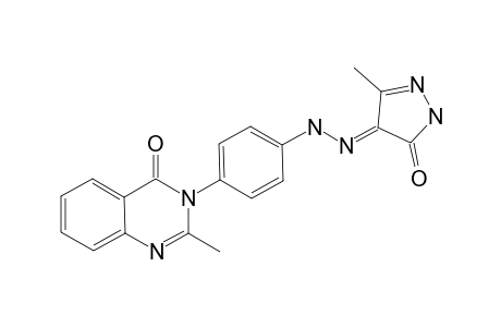 2-METHYL-3-[4-[N'-(3-METHYL-5-OXO-1,5-DIHYDROPYRAZOL-4-YLIDENE)-HYDRAZINO]-PHENYL]-3H-QUINAZOLIN-4-ONE