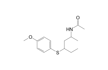 2-Acetamido-4-[(4-methoxyphenyl)thio]hexane