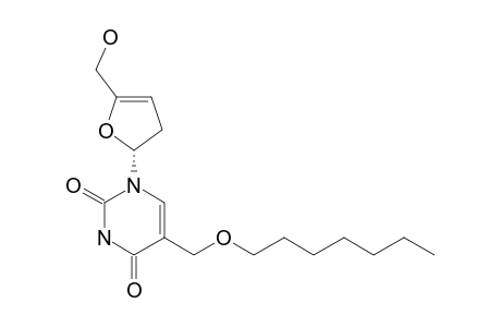 5-HEPTYLOXY-METHYL-1-(2,3-DIHYDRO-5-HYDROXY-METHYL-FURAN-2-YL)-URACIL
