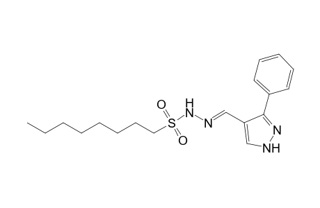 N'-[(3-phenyl-1H-pyrazol-4-yl)methylidene]-1-octanesulfonohydrazide