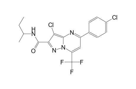 pyrazolo[1,5-a]pyrimidine-2-carboxamide, 3-chloro-5-(4-chlorophenyl)-N-(1-methylpropyl)-7-(trifluoromethyl)-