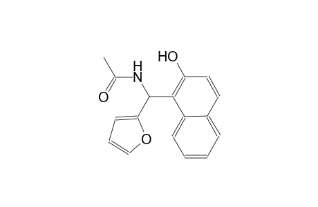acetamide, N-[2-furanyl(2-hydroxy-1-naphthalenyl)methyl]-