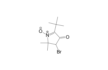 3H-Pyrrol-3-one, 4-bromo-2-(1,1-dimethylethyl)-4,5-dihydro-5,5-dimethyl-, 1-oxide