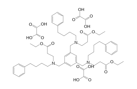 N,N'N''-Tris-(4-phenylbutyl)-N,N'N''-mesitylen-tri-3-amino-propion acid ethylester trihydrogenoxalate