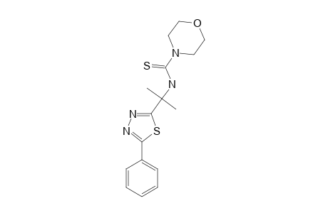 N-[1-METHYL-1-(5-PHENYL-1,3,4-THIAZOL-2-YL)-ETHYL]-MORPHOLIN-4-CARBOTHIOAMIDE