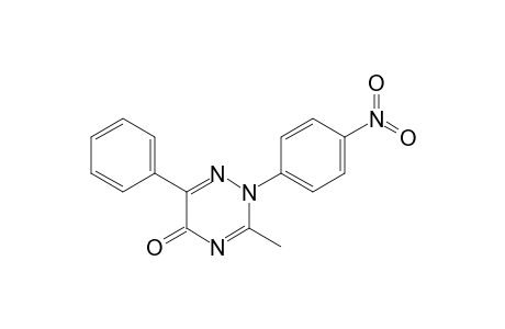 3-Methyl-2-(4-nitrophenyl)-6-phenyl-1,2,4-triazin-5(2H)-one