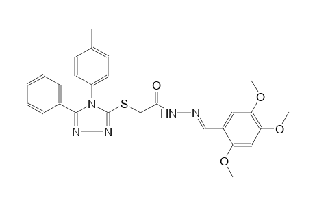 acetic acid, [[4-(4-methylphenyl)-5-phenyl-4H-1,2,4-triazol-3-yl]thio]-, 2-[(E)-(2,4,5-trimethoxyphenyl)methylidene]hydrazide