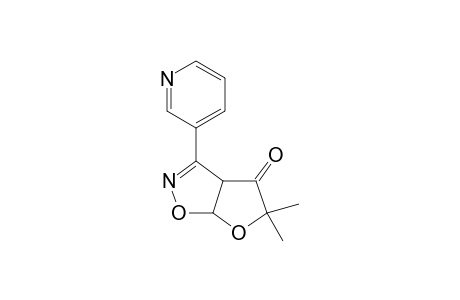 3-Pyridyl-2,2-dimethyl-3-oxotetrahydrofurano[4,5-d]isoxazoline