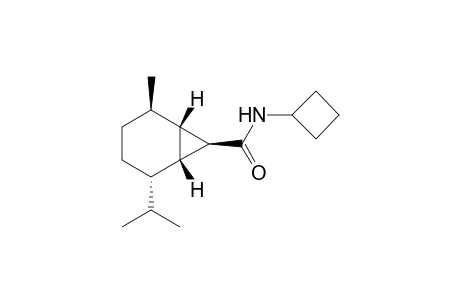 (1R,2S,5R,6S,7R)-2-isopropyl-5-methyl-bicyclo[4.1.0]heptane-7-carboxylic acid cyclobutylamide