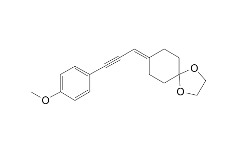 8-[3-(p-methoxyphenyl)prop-2-ynylidene]-1,4-dioxaspiro[4.5]decane
