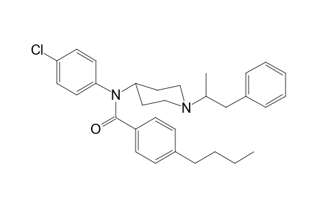 N-4-Chlorophenyl-N-[1-(1-phenylpropan-2-yl)piperidin-4-yl]-4-butylbenzamide