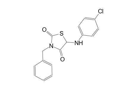 2,4-thiazolidinedione, 5-[(4-chlorophenyl)amino]-3-(phenylmethyl)-