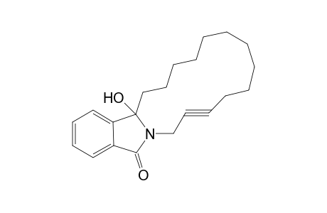 19a-Hydroxy-isoindol[1,2-o]cyclopentdec-3-yne-5-one