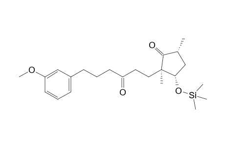 (2R,3S,5R)-2-[3-keto-6-(3-methoxyphenyl)hexyl]-2,5-dimethyl-3-trimethylsilyloxy-cyclopentanone