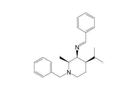 (2S,3S,4R)-N-(Benzyl-3-(N-benzylideneamino)-3-isopropenyl-2-methylpiperidine